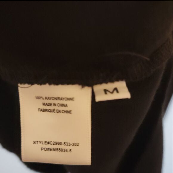 Anthropologie Cloth & Stone Black Top Size Medium - Picture 5 of 5